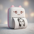 Cute Mini Bluetooth Thermal Printer - Portable Inkless Pocket Printer