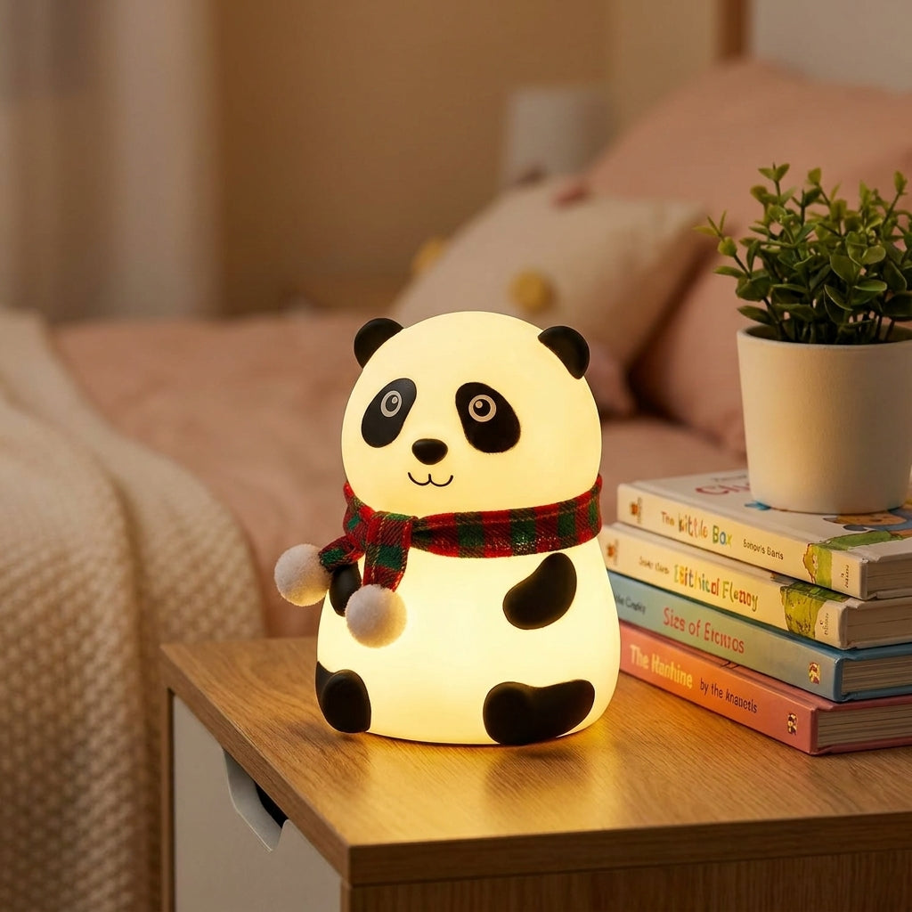 Soft Silicone Touch-Control Night Light - Color-Changing LED Bedside Lamp