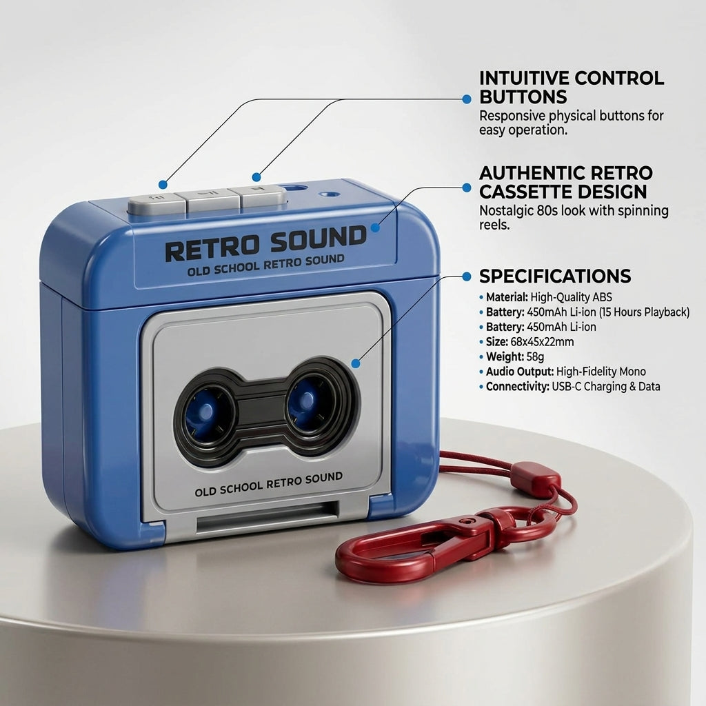 Retro Sound Mini Audio Player & Recorder